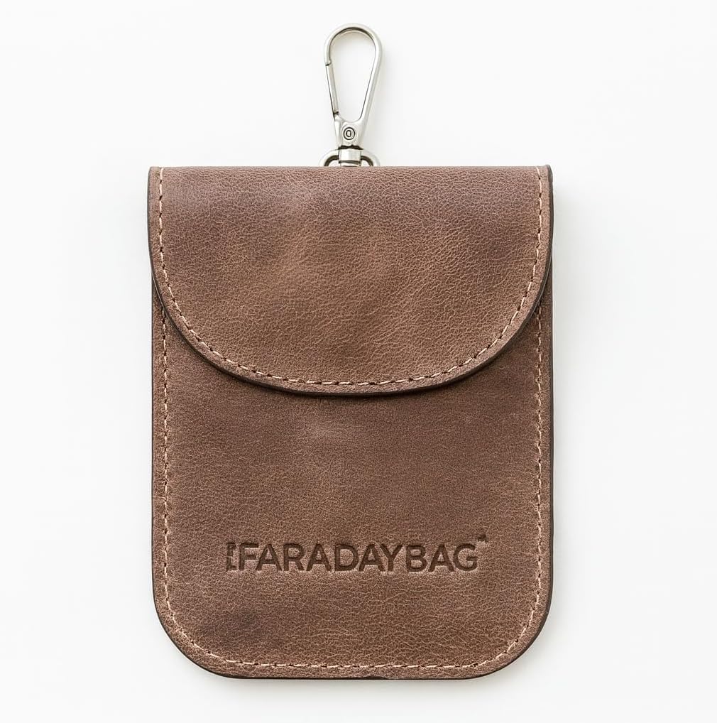 Gerçek Deri Faraday Anahtar Koruma Kılıfı – Kahverengi 1 Gerçek Deri Faraday Anahtar Koruma Kılıfı – Kahverengi